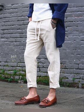 Prospective Flow Kaze Natural Cotton Denim Japanese Military Style Pants Size 30